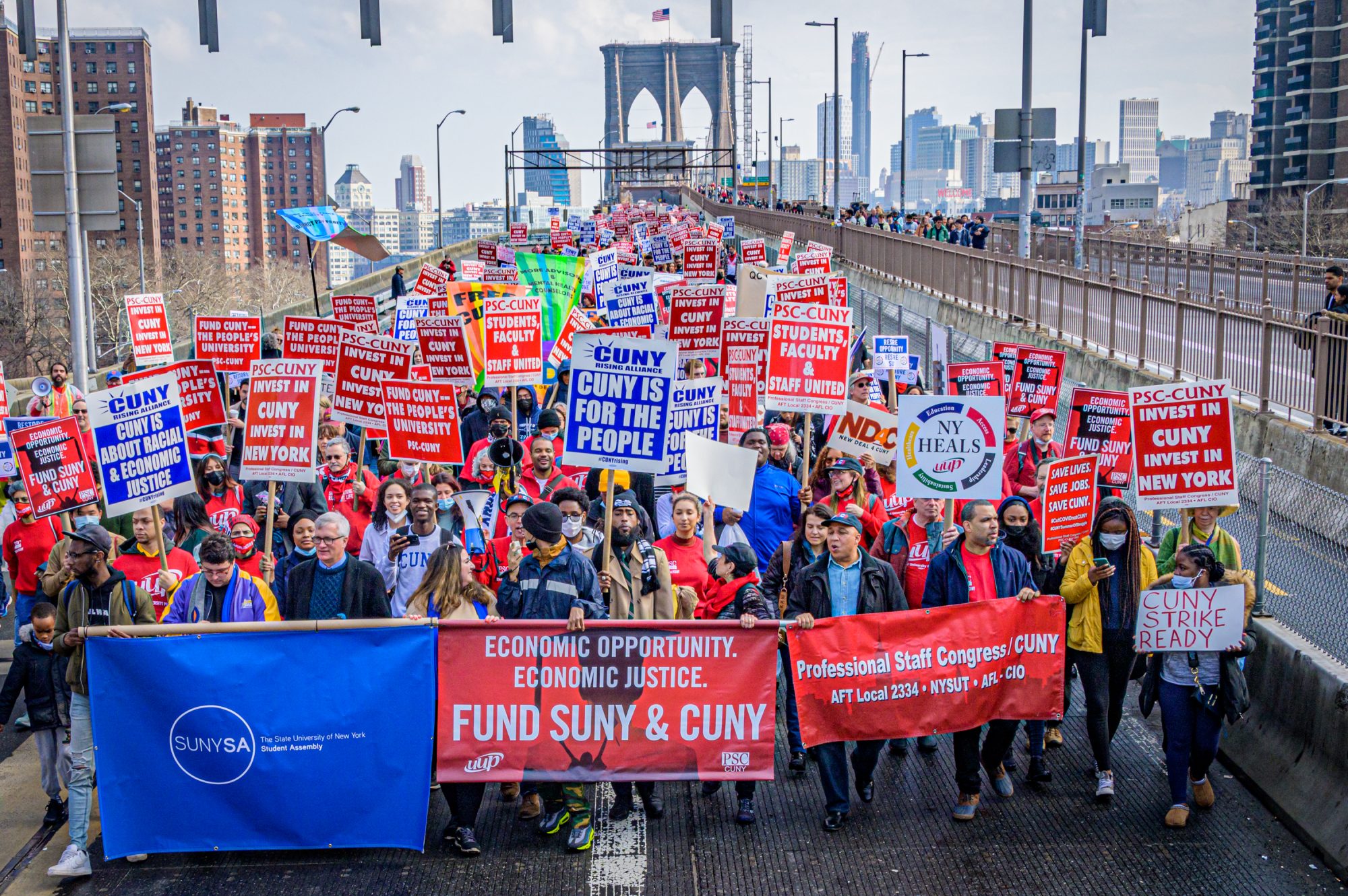 3/6/2022 PSC Brooklyn Bridge Rally
