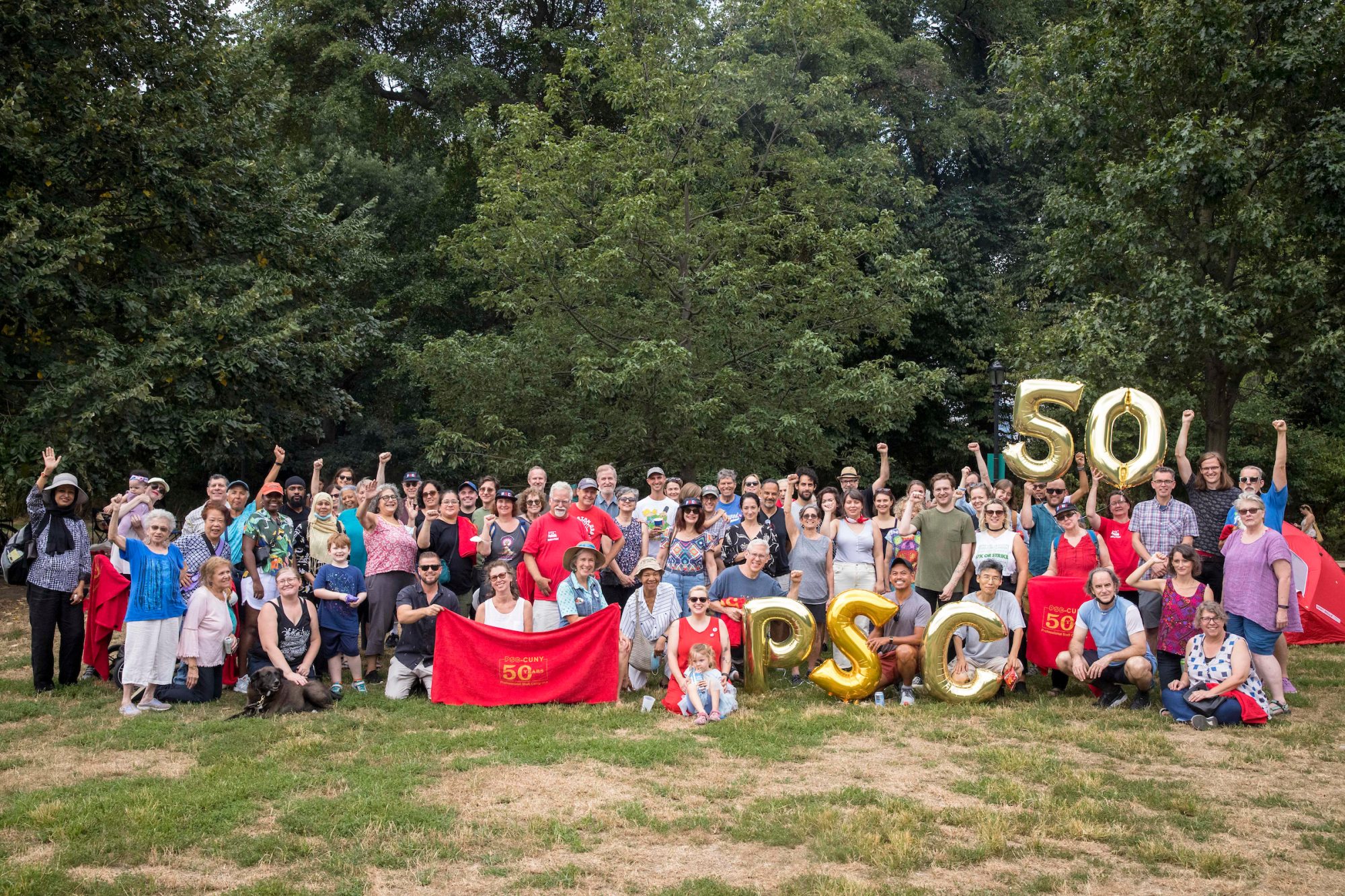 Members who attended PSC's 50th Anniversary Picnic