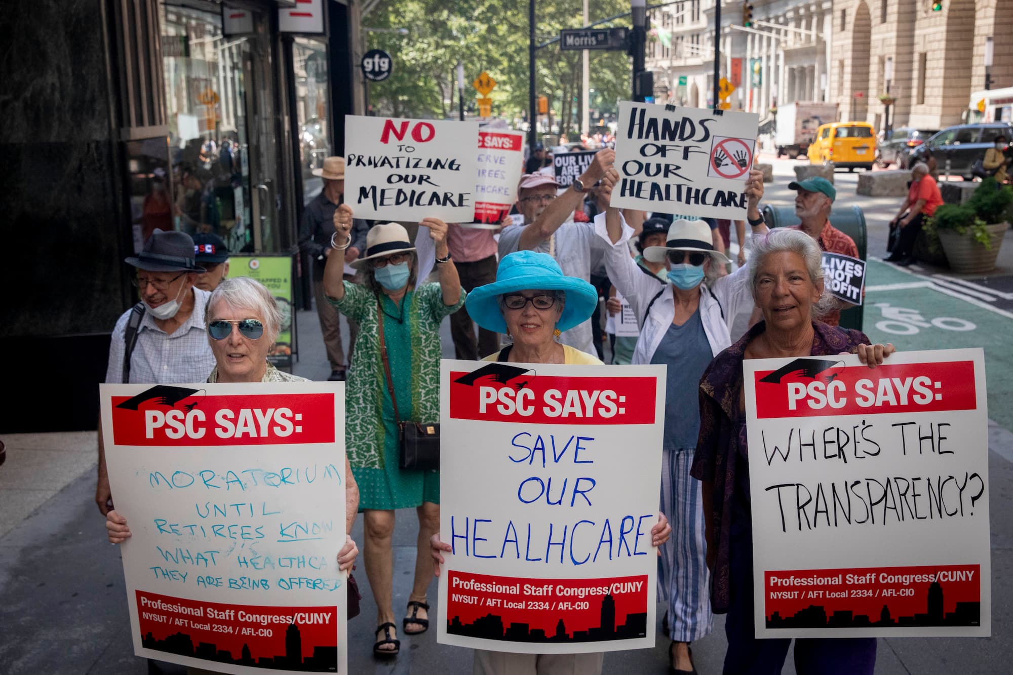 PSC retirees marching to save healthcare 6-30-2021