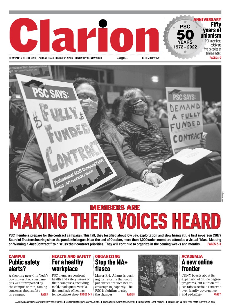 0 Clarion December 2022 Front Page