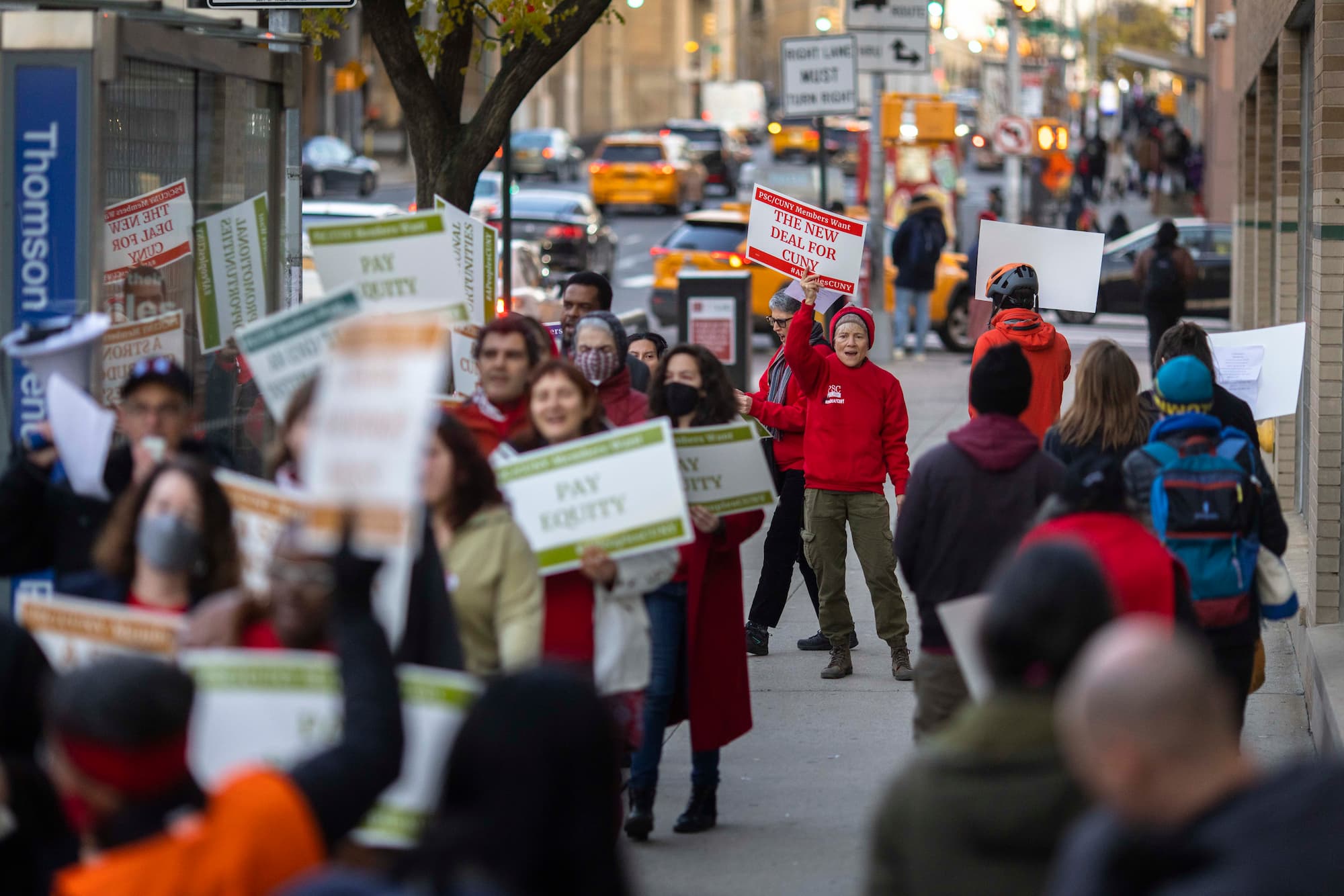 Rally prior to the Dec 2022 CUNY BOT Budget Request Hearing at LaGuardia Community College
