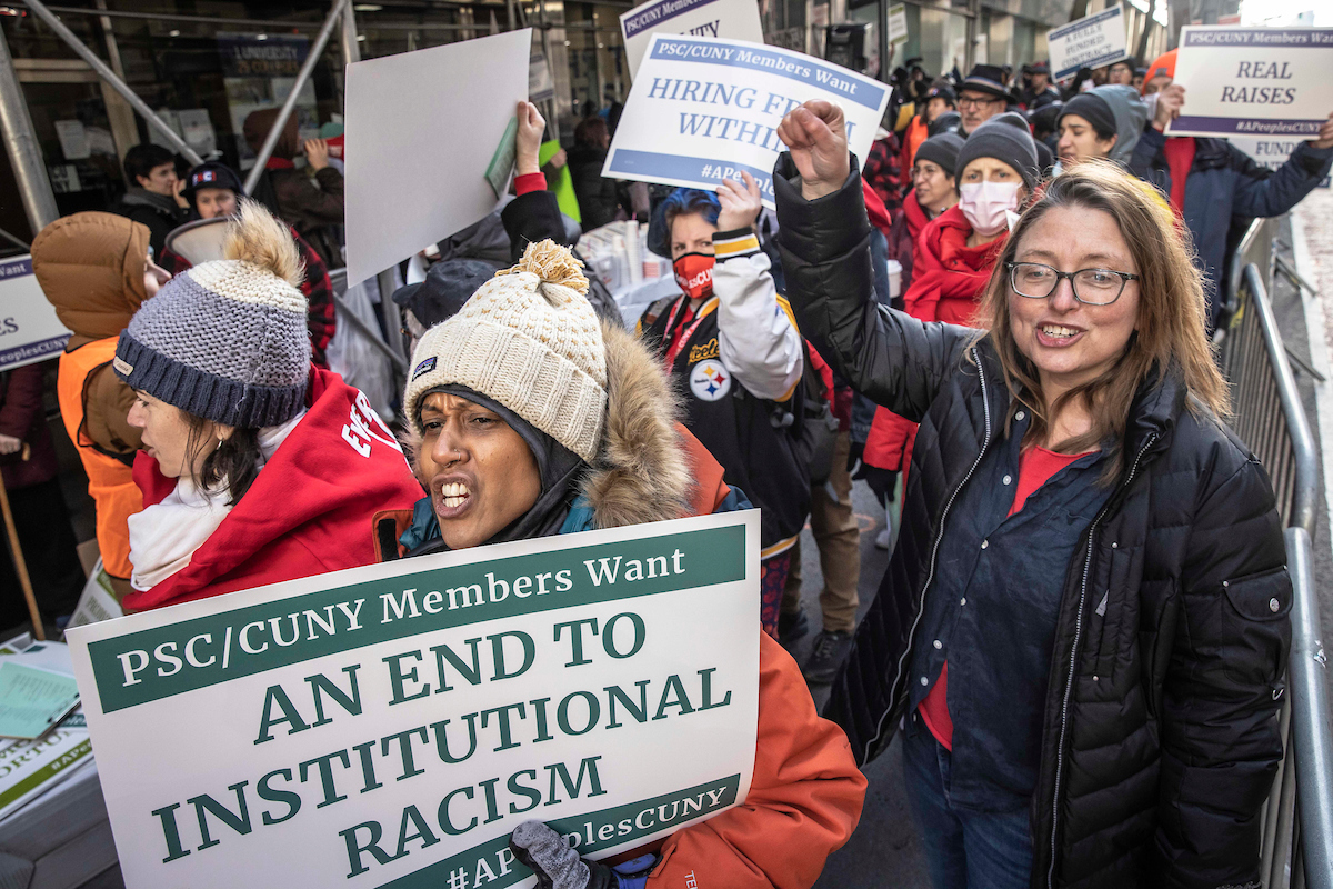 Hundreds of CUNY Faculty and Staff Rally to Demand New Contract, Real Raises Image