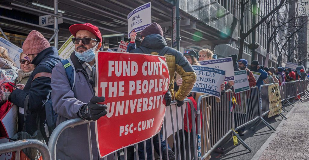 The union won’t wait negotiate now PSC CUNY