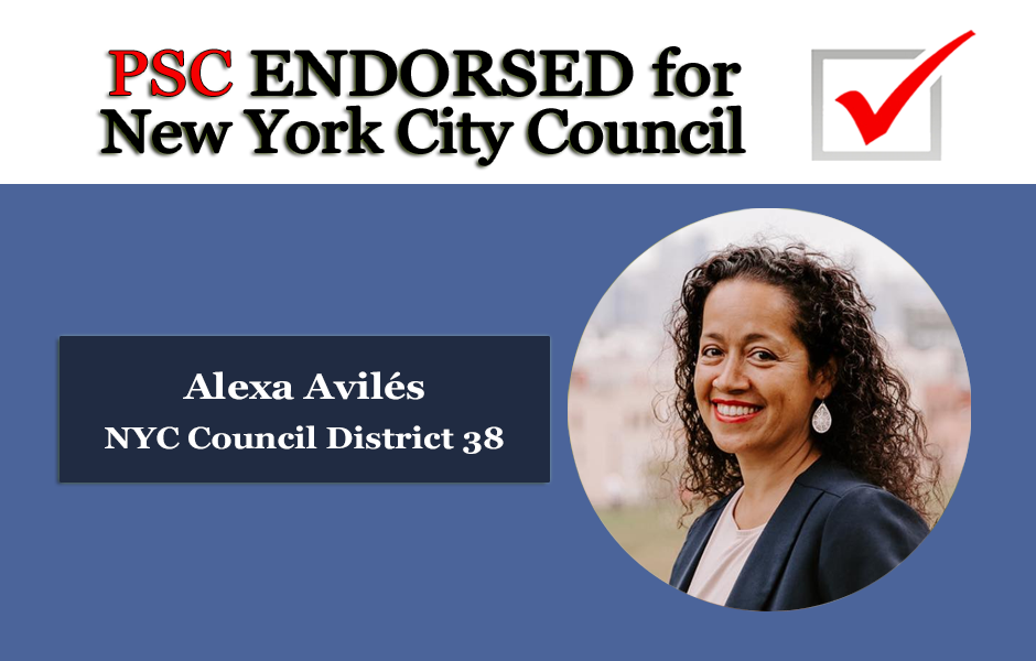 Endorsed for NYC Council Alexa Aviles District 38