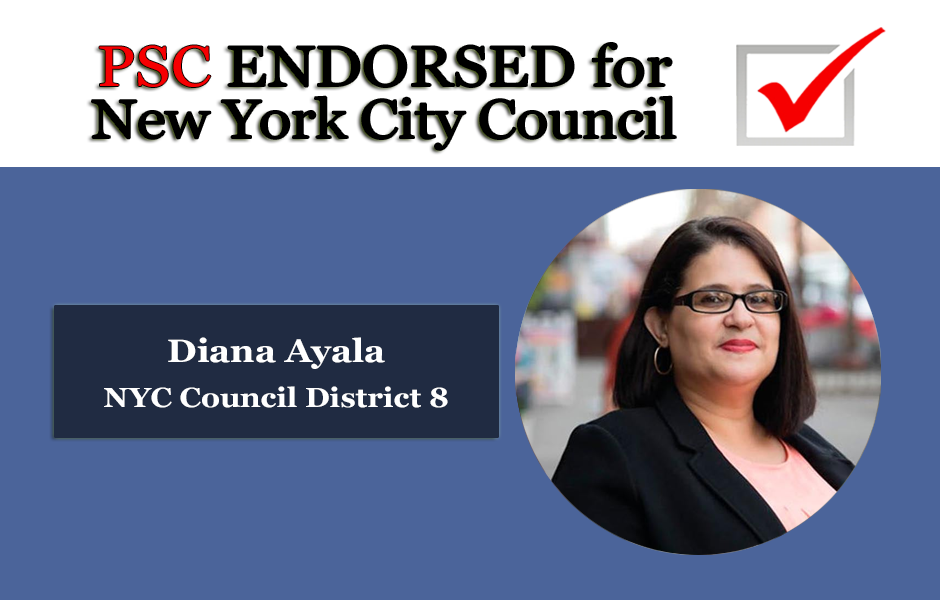 Endorsed for NYC Council Diana Ayala District 8