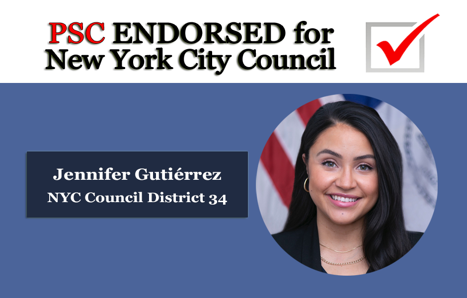 Endorsed for NYC Council Jennifer Gutierrez District 34