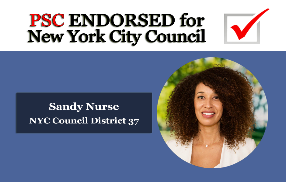 Endorsed for NYC Council Sandy Nurse District 37