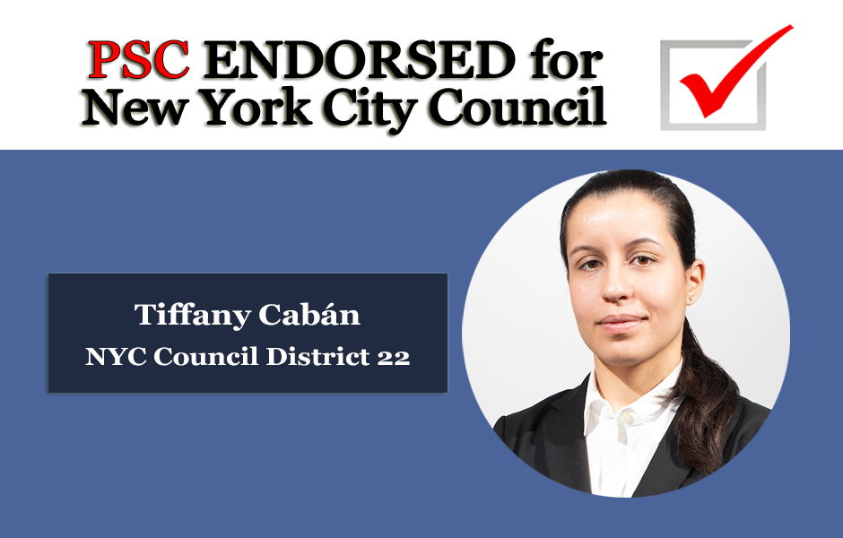 Endorsed for NYC Council Tiffany Caban District 22