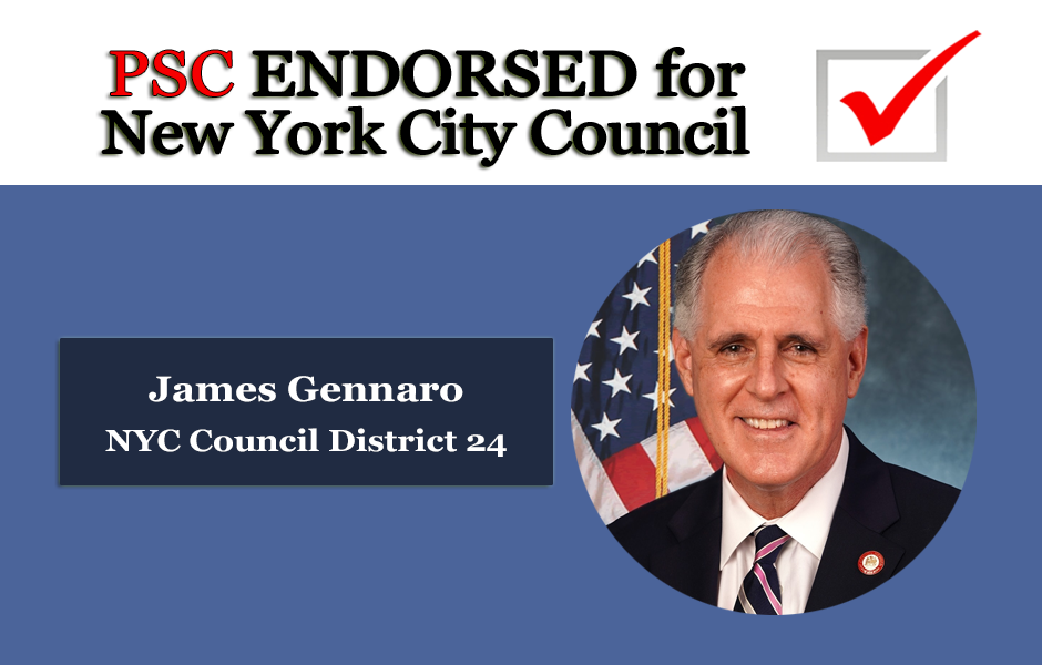 Endorsed for NYC Council James Gennaro District 24