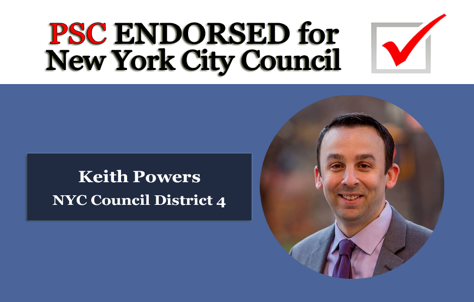 Endorsed for NYC Council Keith Powers District 4
