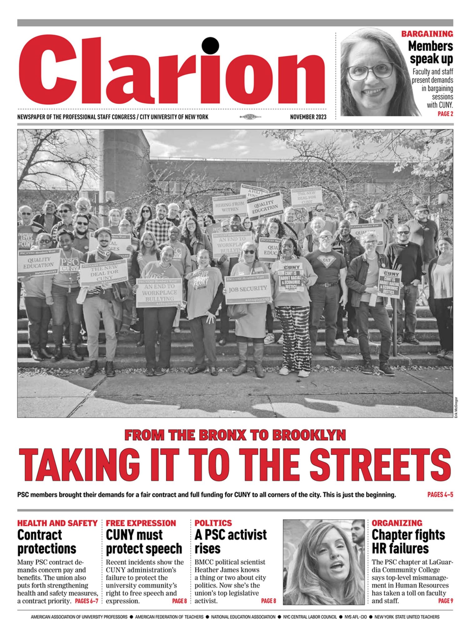 Clarion November 2023 Front Cover