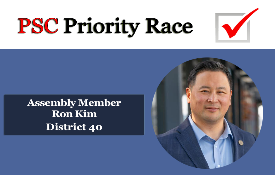 Priority Race 2024_Assembly Member Ron Kim District 40