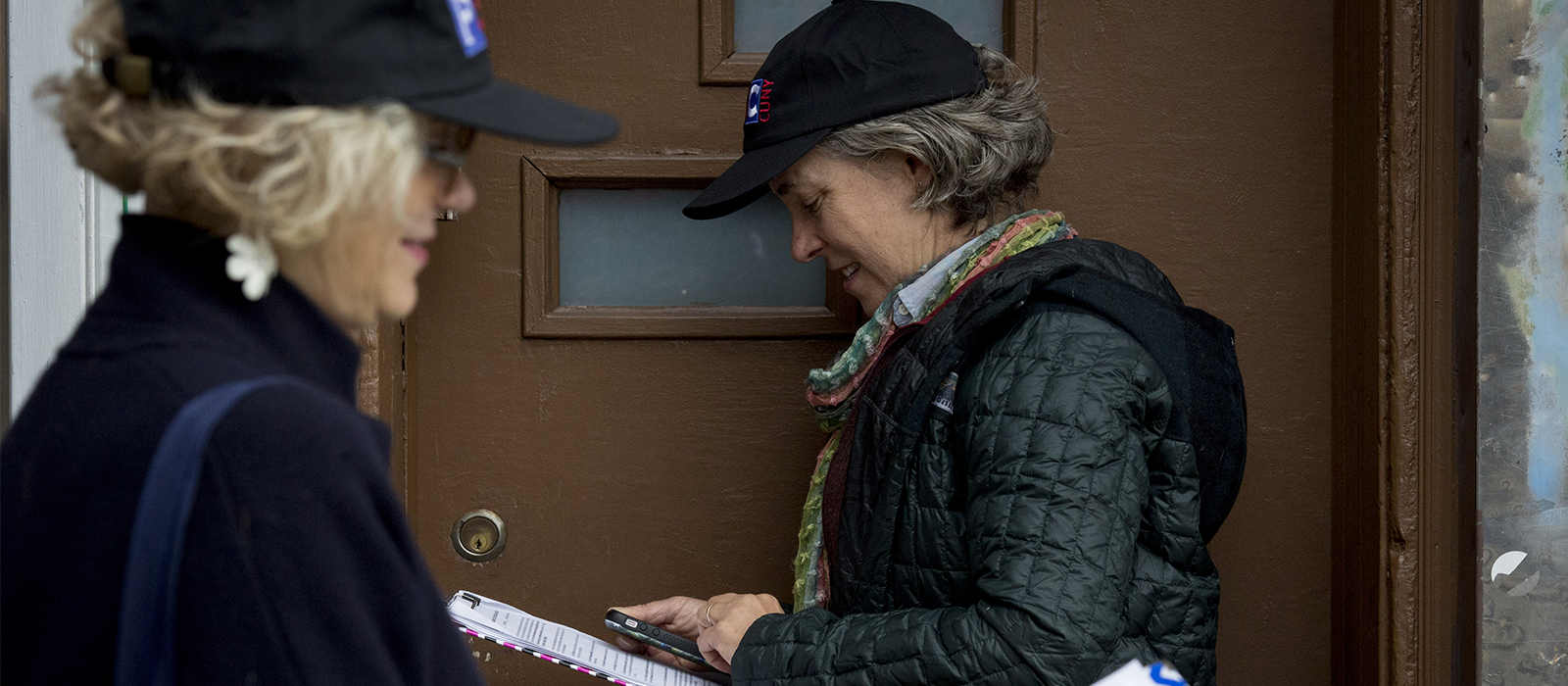 GOTV phone bank and door knocking