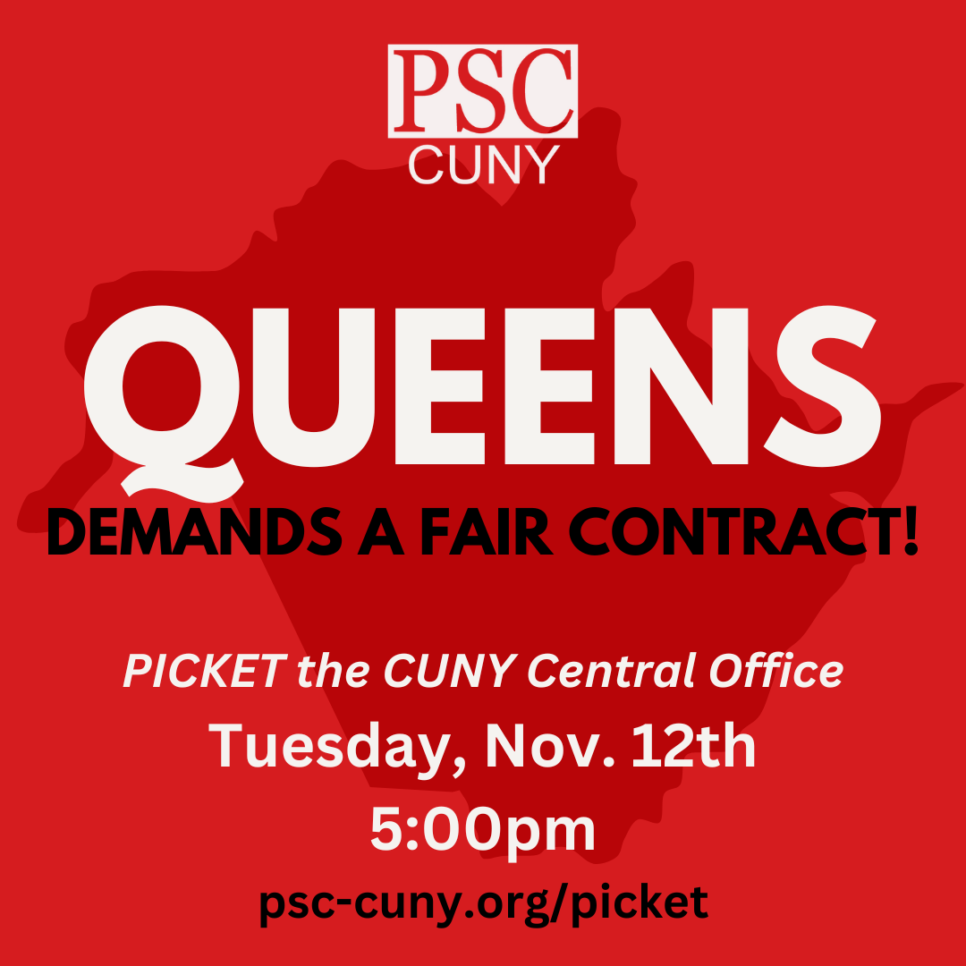 Tuesday, Nov. 12th 5:00pm (Queens members)