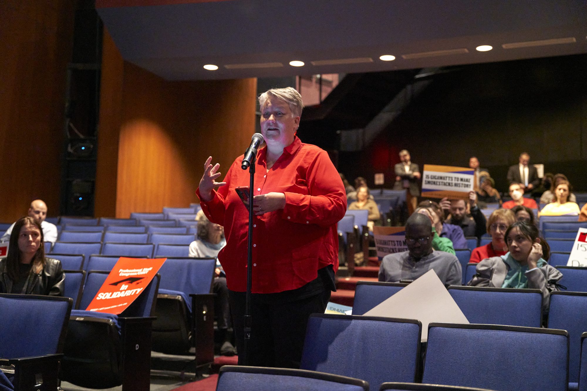 PSC 1st VP Jen Gaboury offers testimony (Credit Michael Paulson)