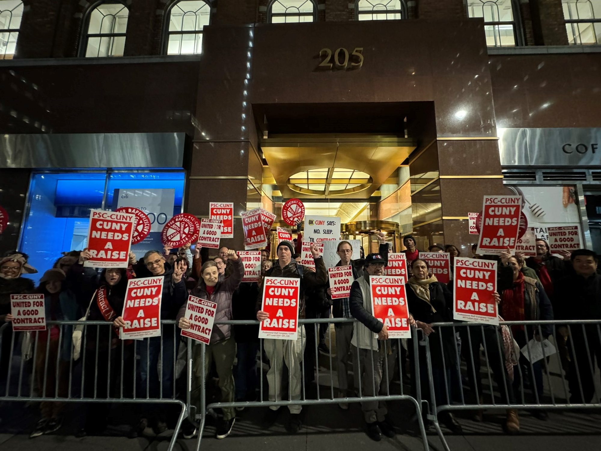 Contract Picket photo from Nov. 12th by Danny Kaplowitz