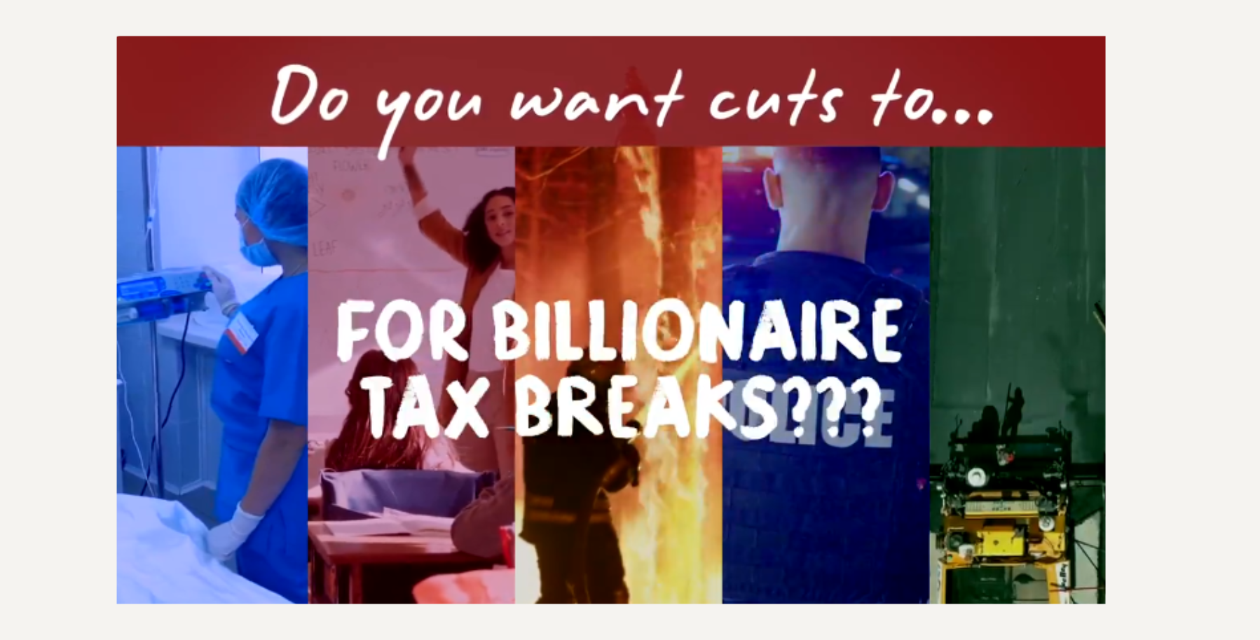 Cuts for Billionaire Tax Breaks