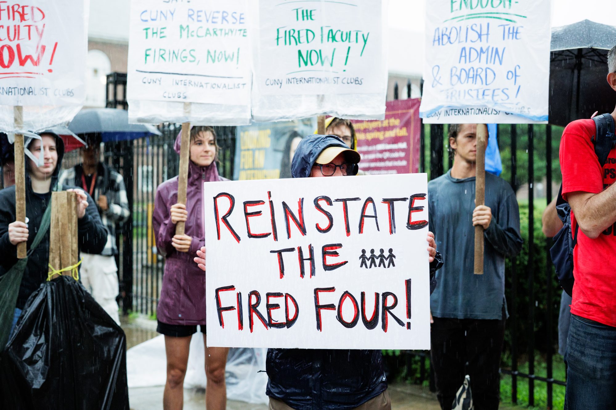 Fired Four Protest