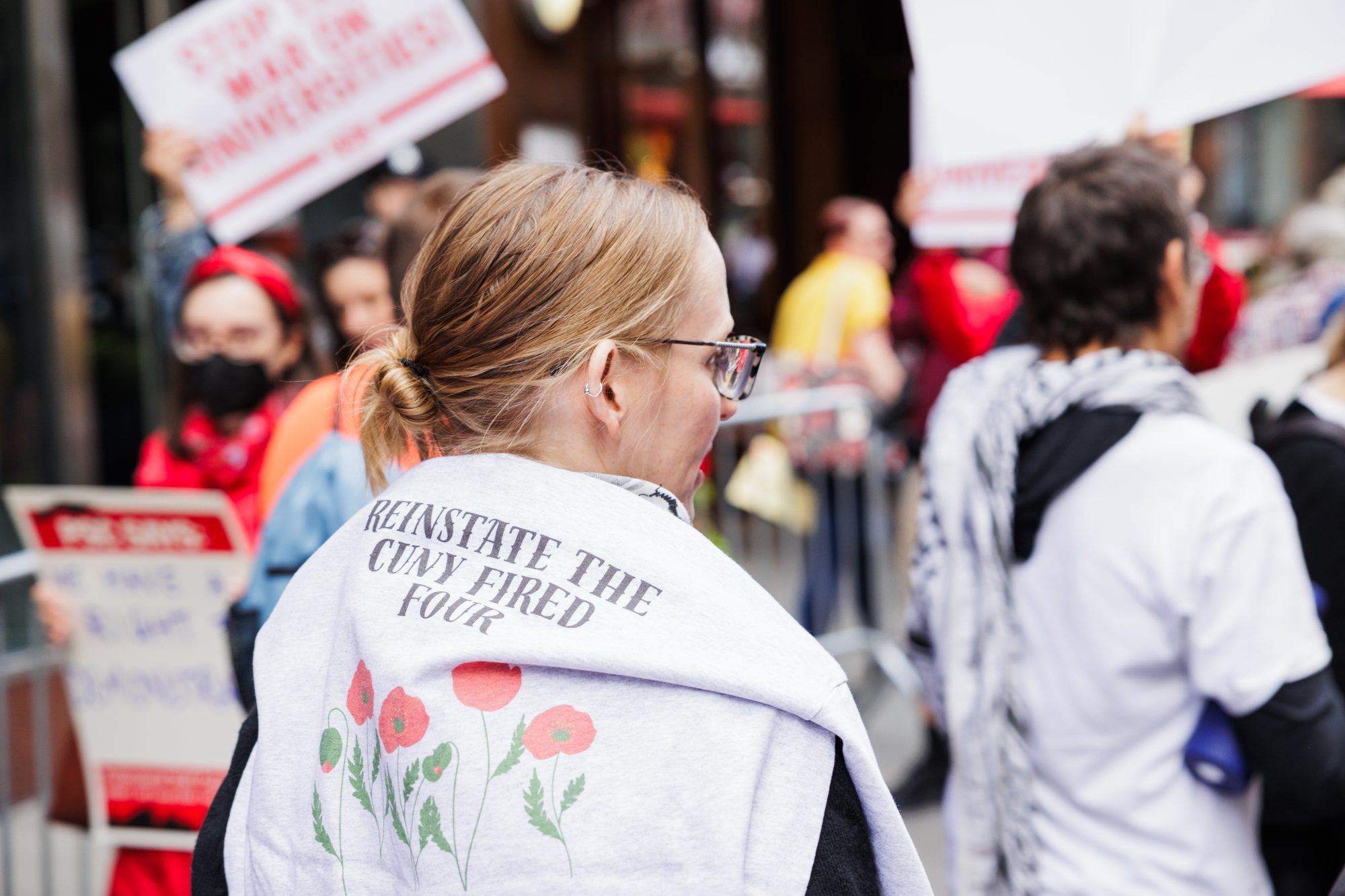 Fired Four Rally at CUNY Central
