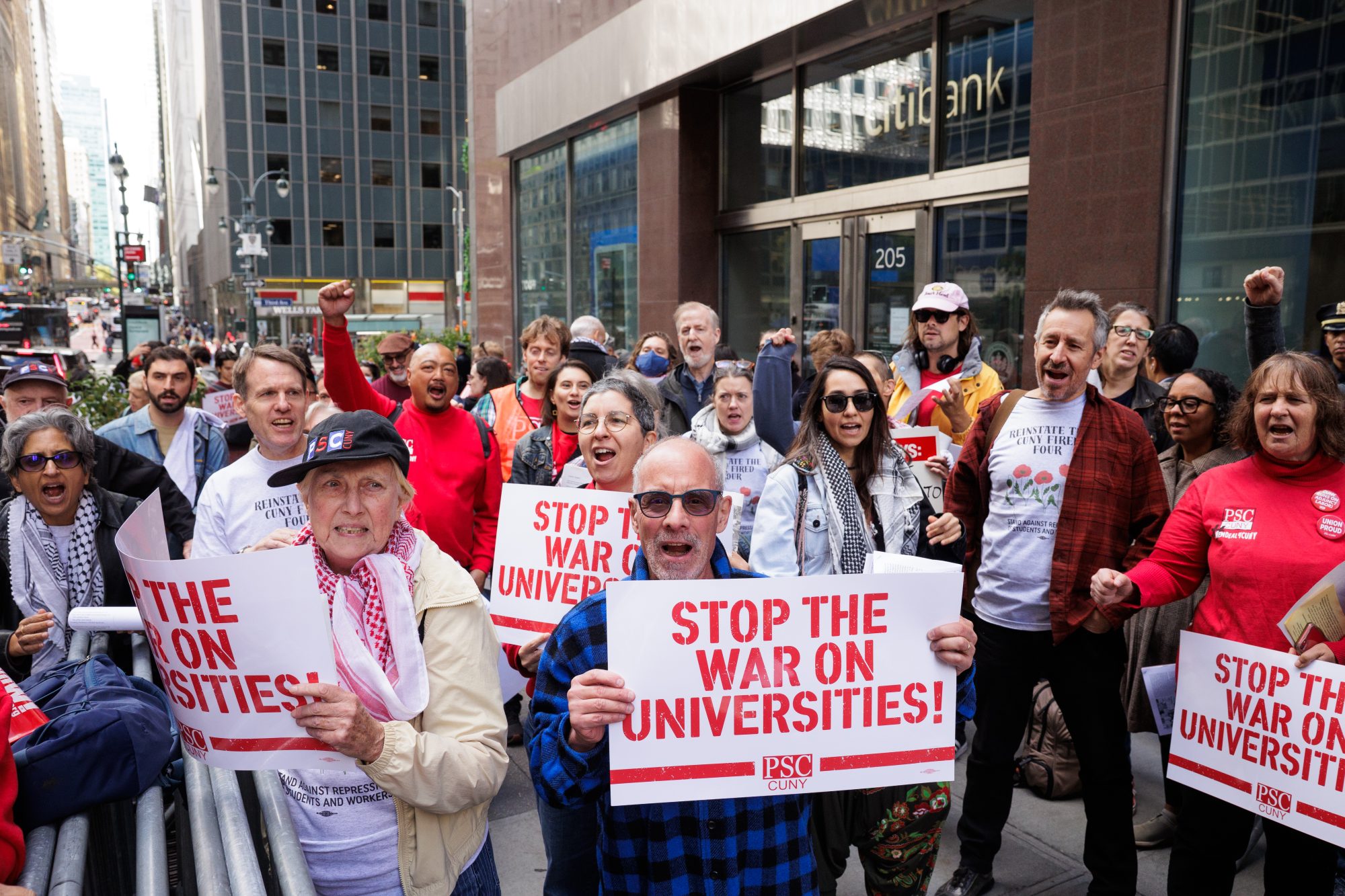 Fired Four Rally at CUNY Central (Paul Frangipane)