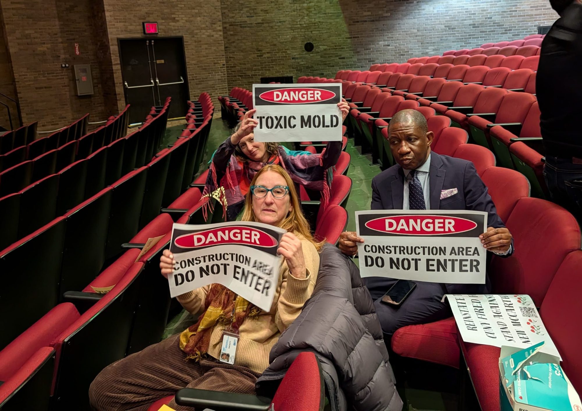 PSC members attending CUNY BOT hearing December 9, 2025