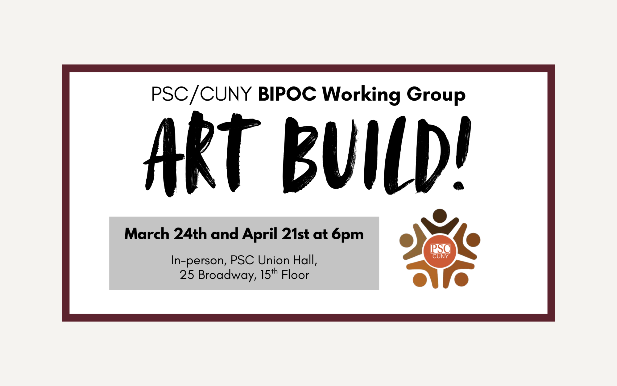 BIPOC Art Build_Mar 24 and Apr 21