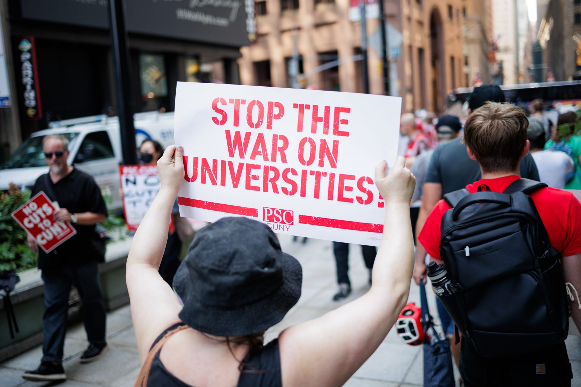 Rally to Save Jobs at Queens College