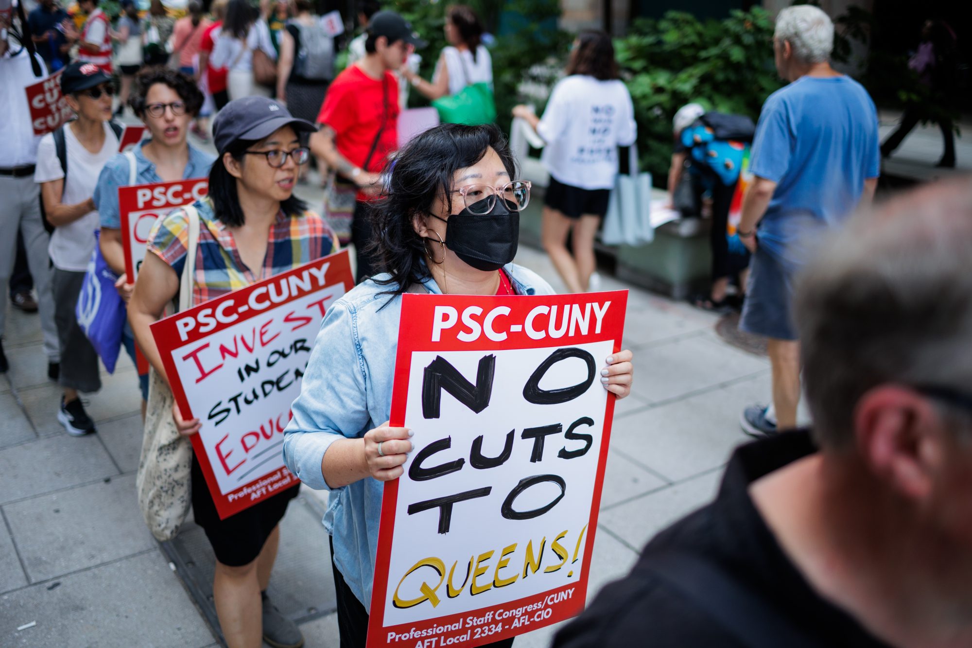 Rally to Save Jobs at Queens College