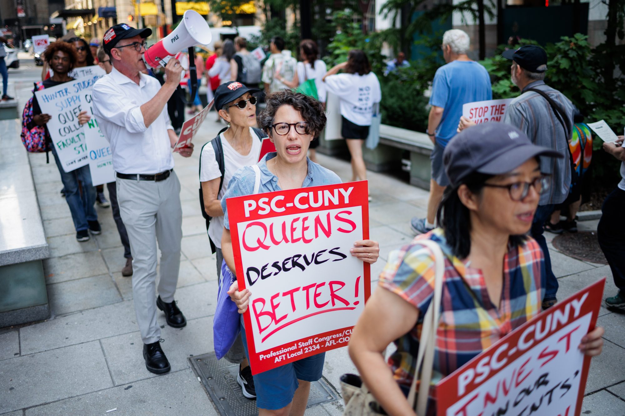 Rally to Save Jobs at Queens College