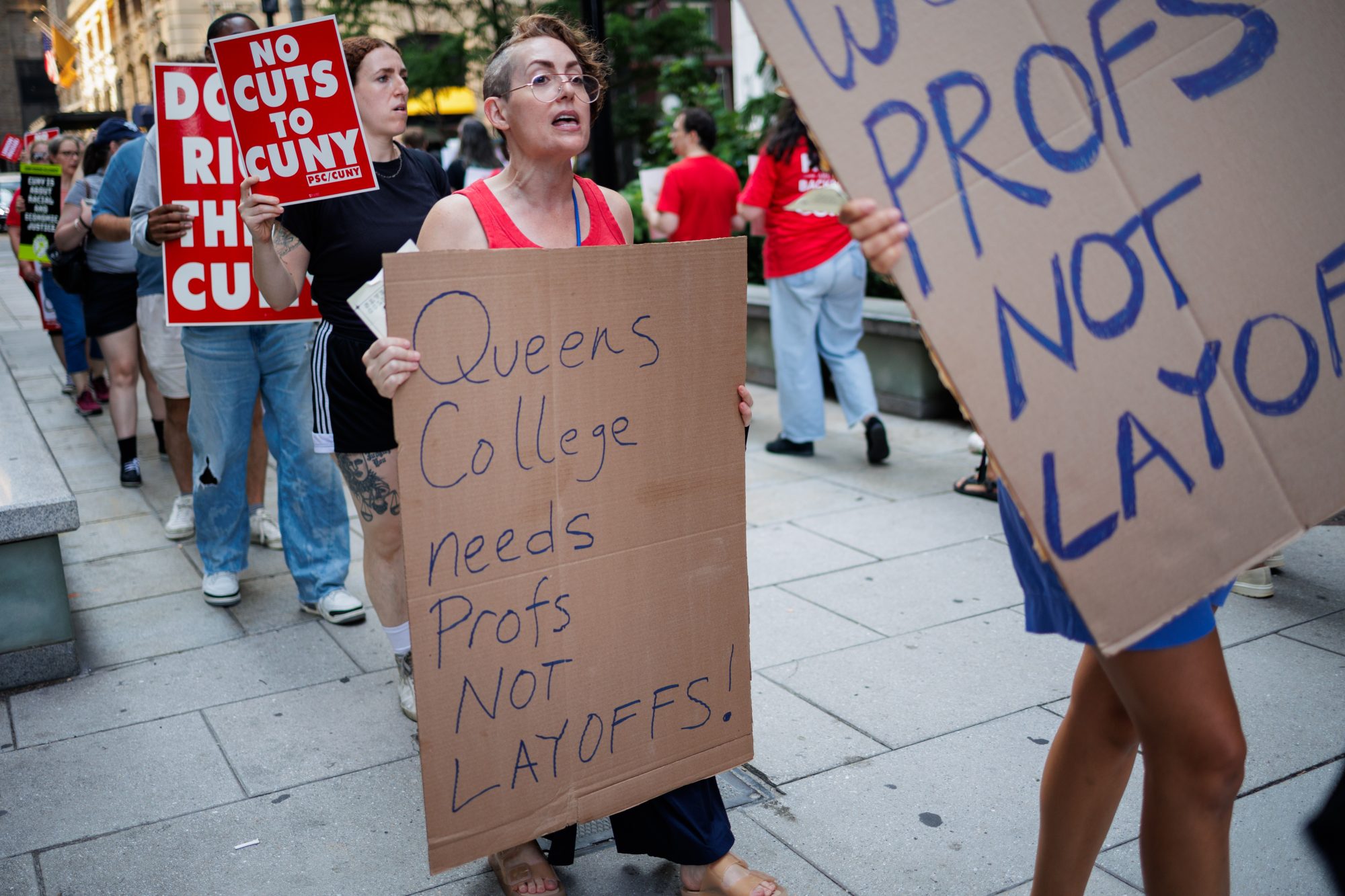Rally to Save Jobs at Queens College