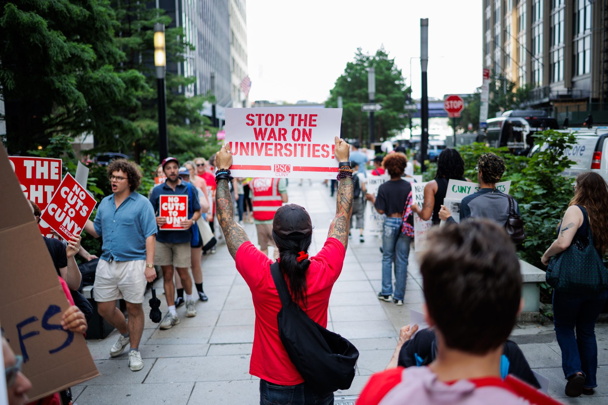 Rally to Save Jobs at Queens College