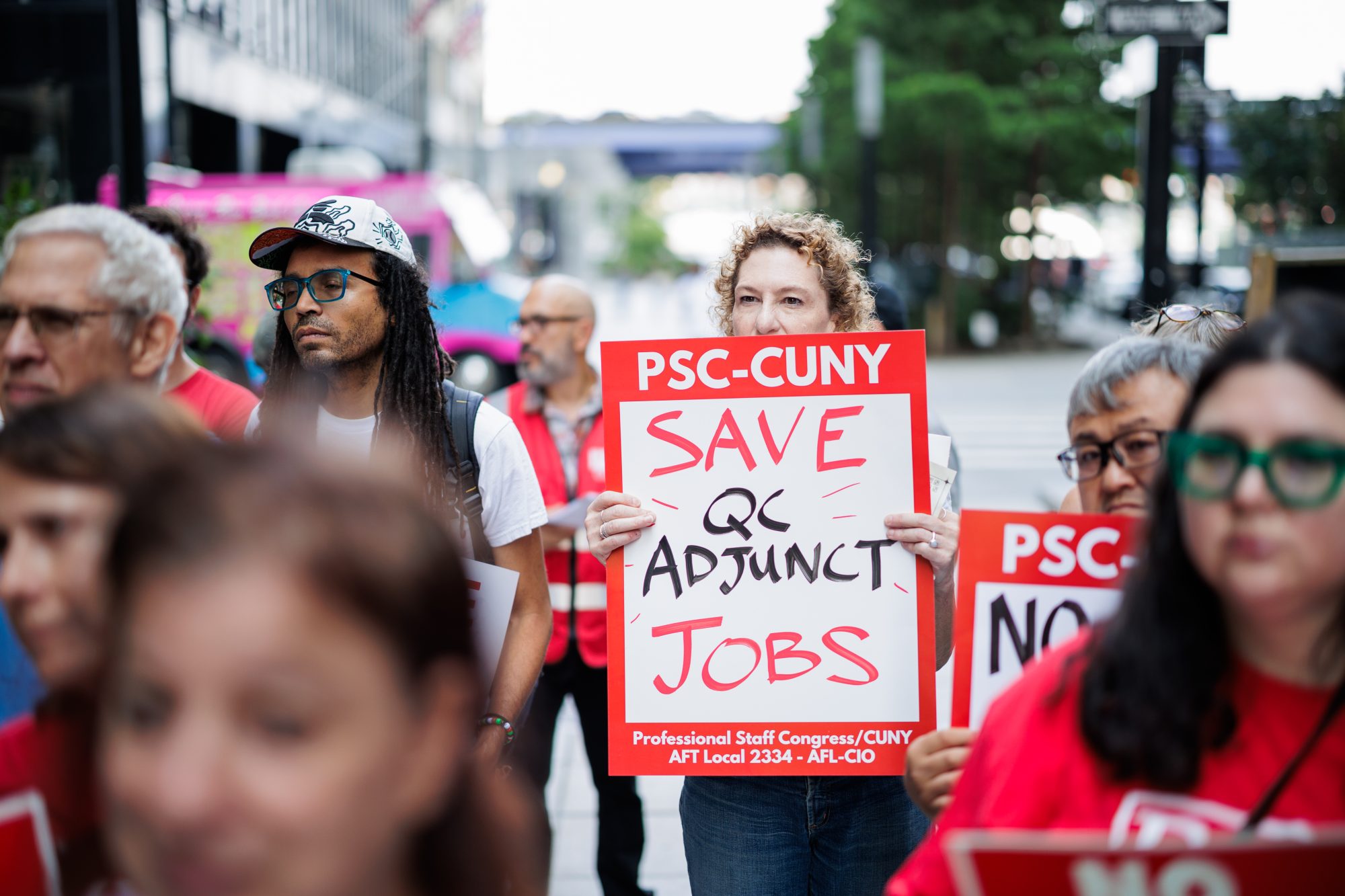 Rally to Save Jobs at Queens College
