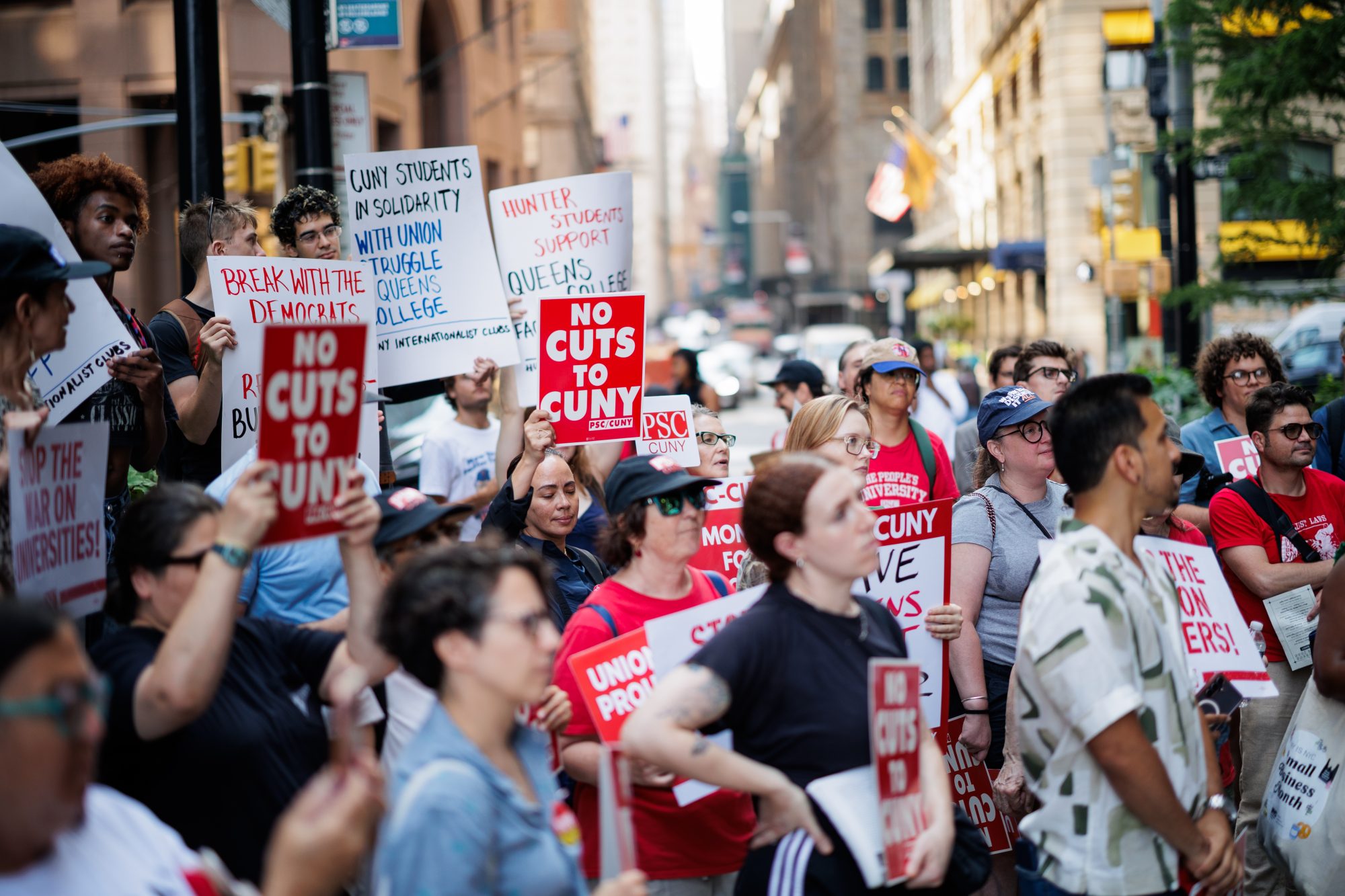 Rally to Save Jobs at Queens College