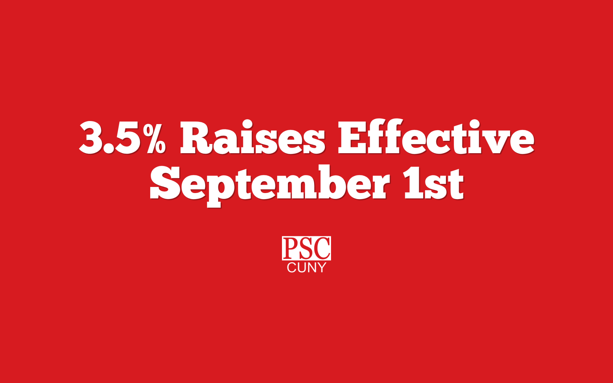 Raises Sept 1