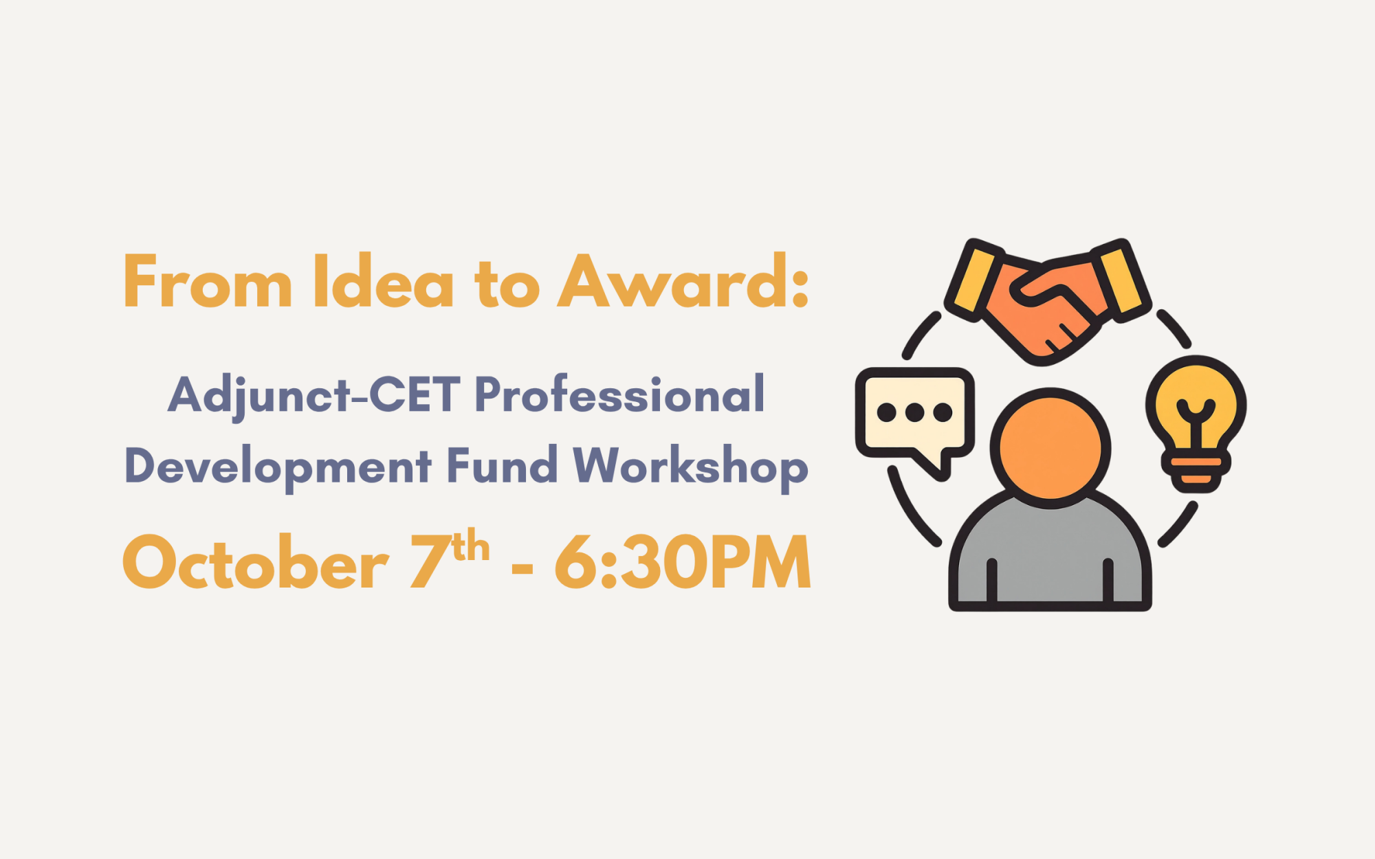 Adjunct-CET Professional Development Fund Workshop