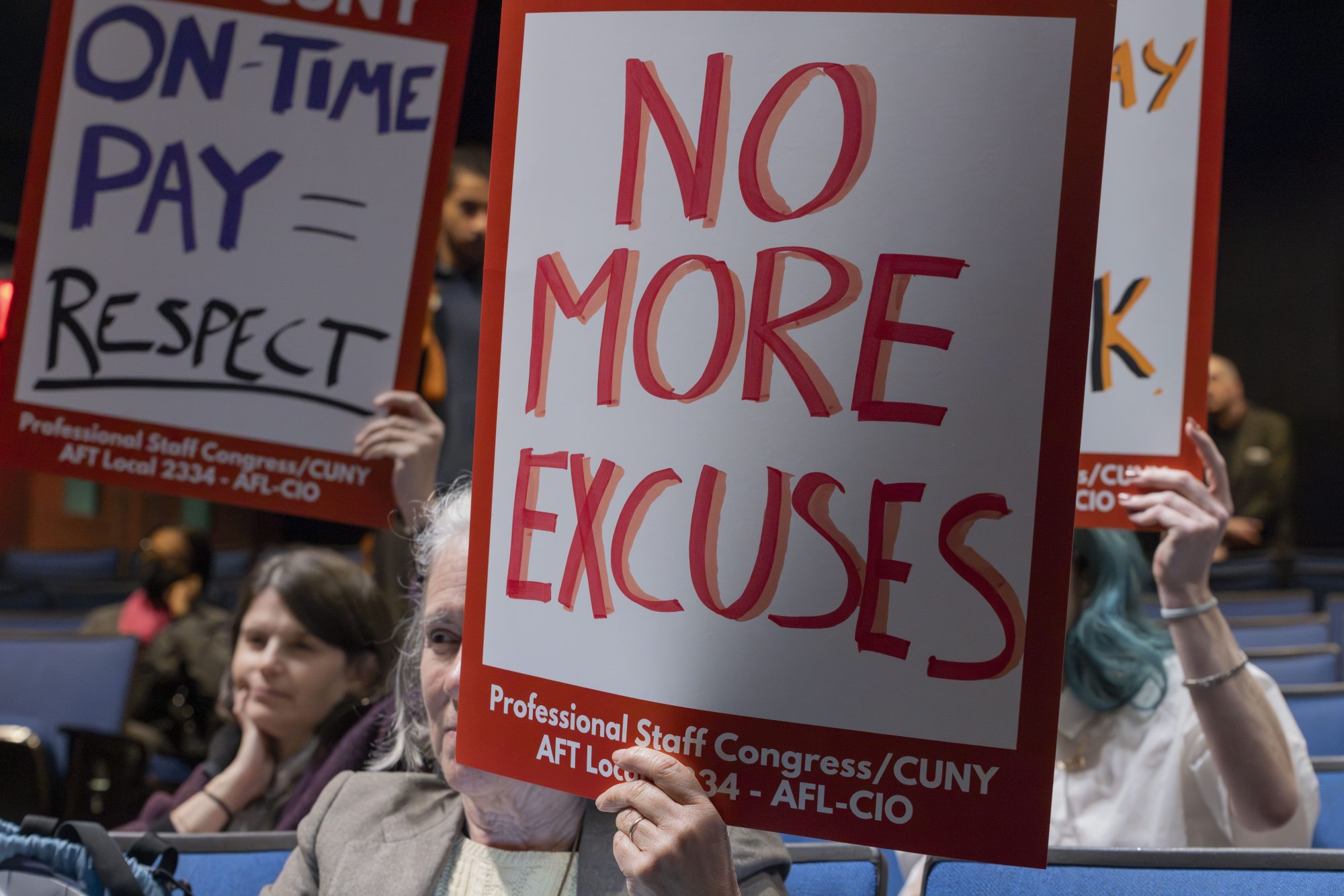 PSC/CUNY Members Testify at Board Of Trustees Hearing