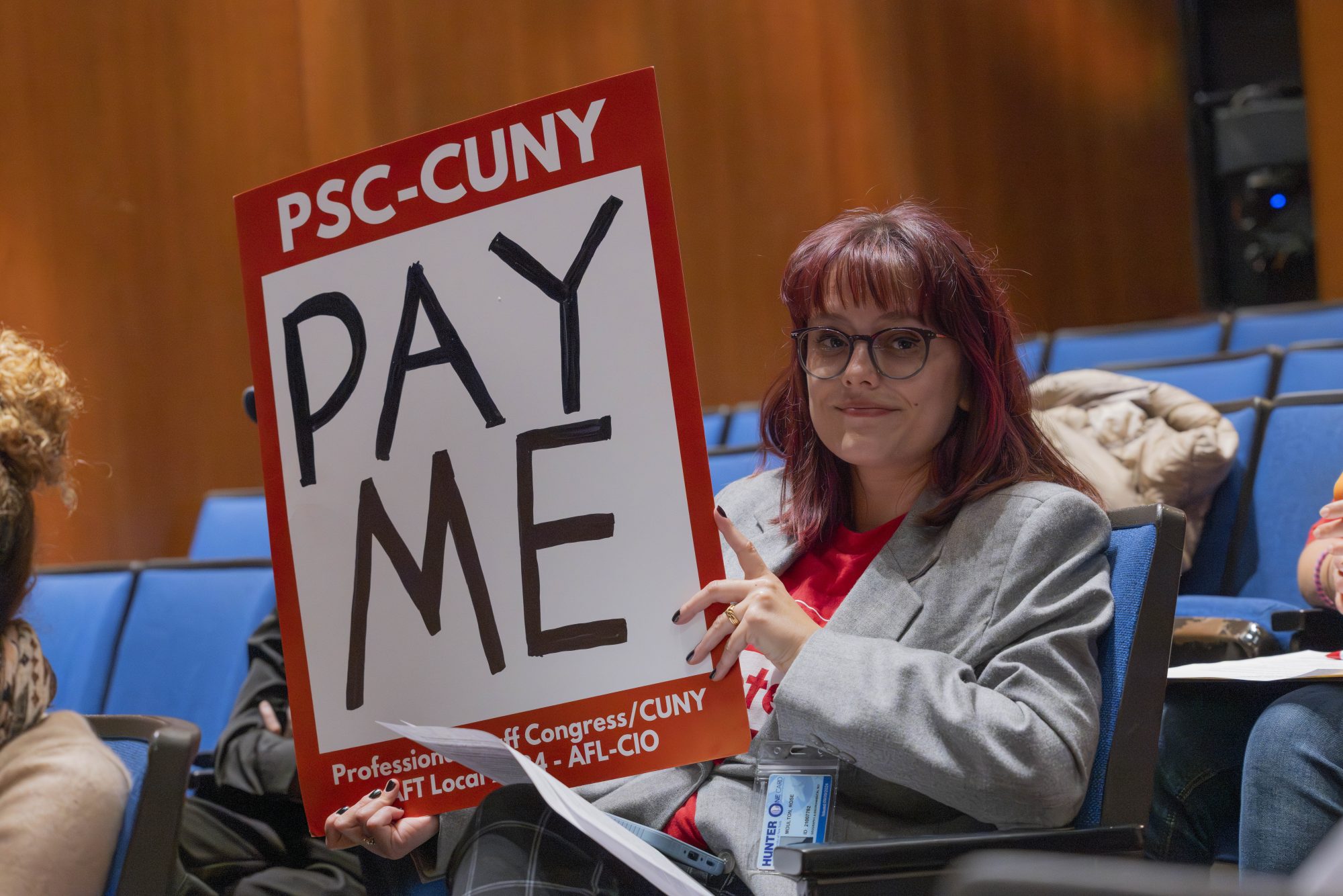 PSC/CUNY Members Testify at Board Of Trustees Hearing
