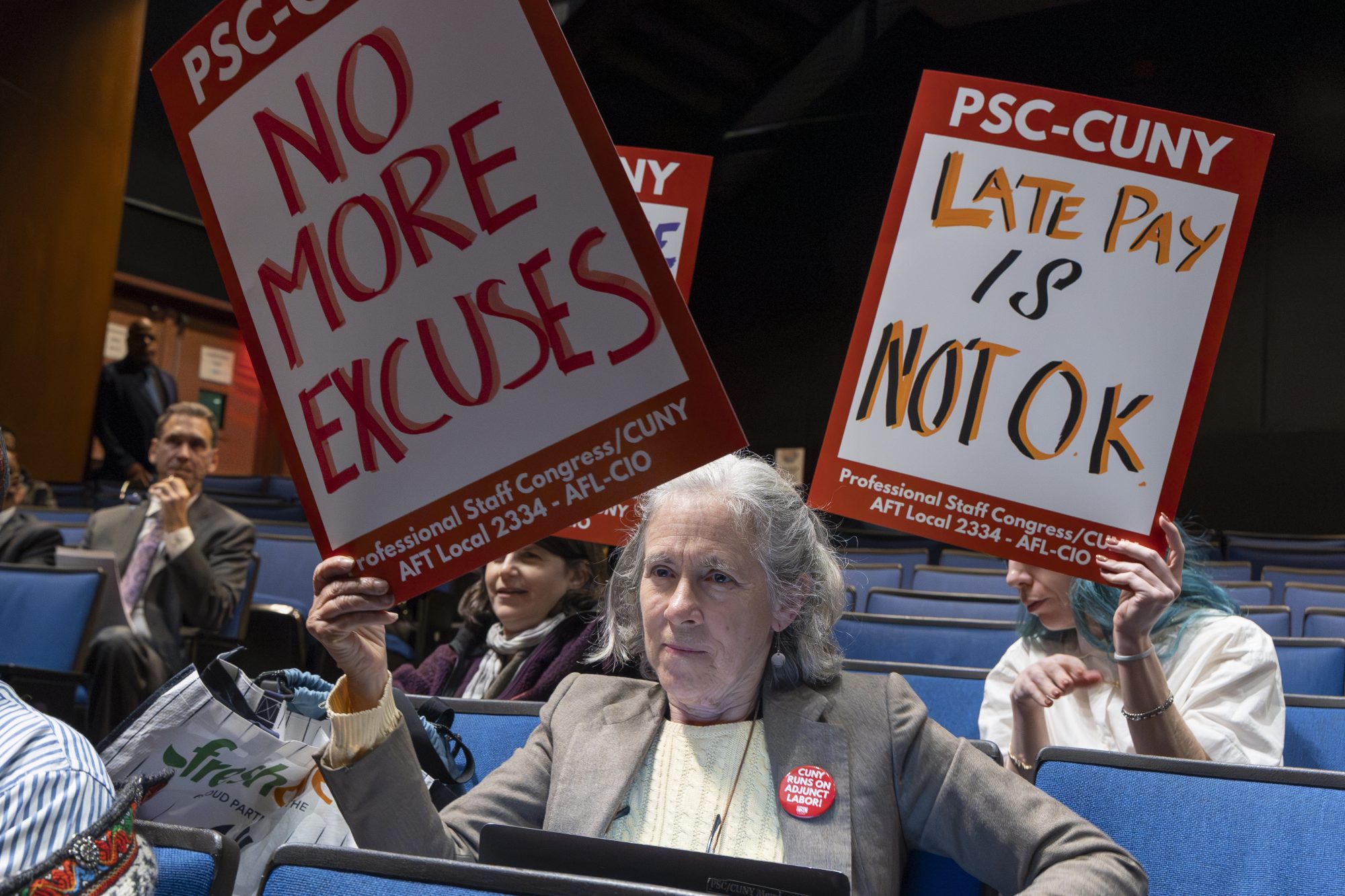 PSC/CUNY Members Testify at Board Of Trustees Hearing