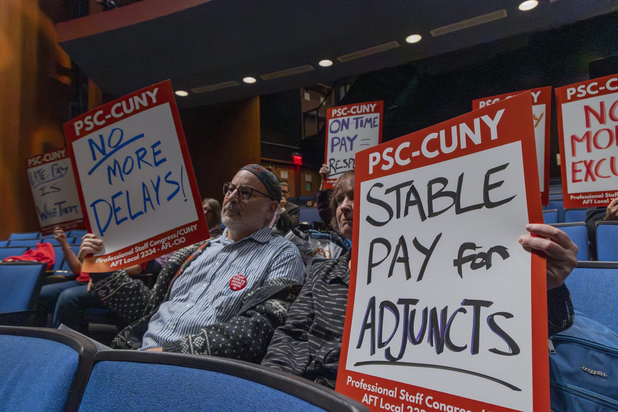 PSC/CUNY Members Testify at Board Of Trustees Hearing