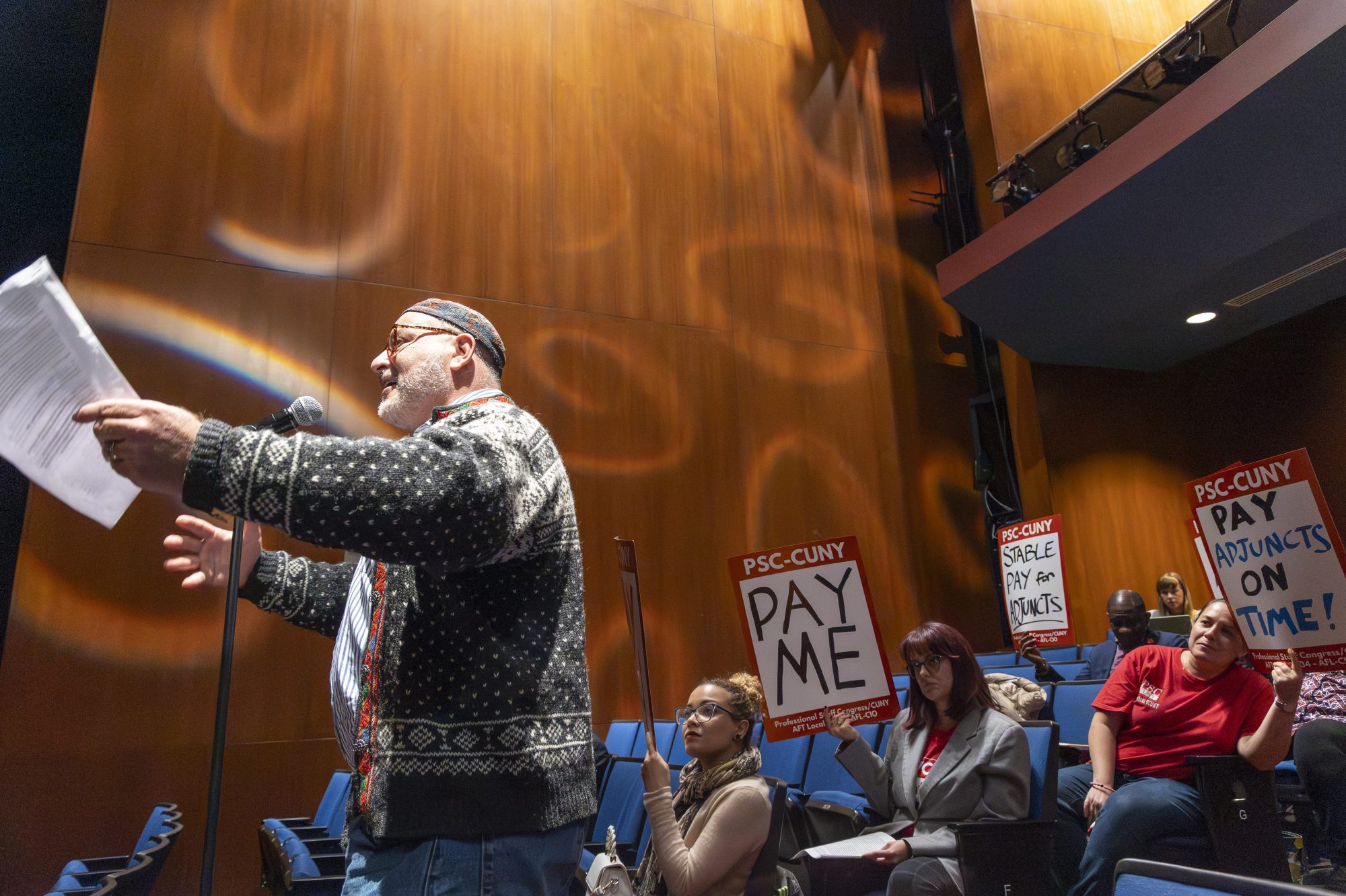 PSC/CUNY Members Testify at Board Of Trustees Hearing