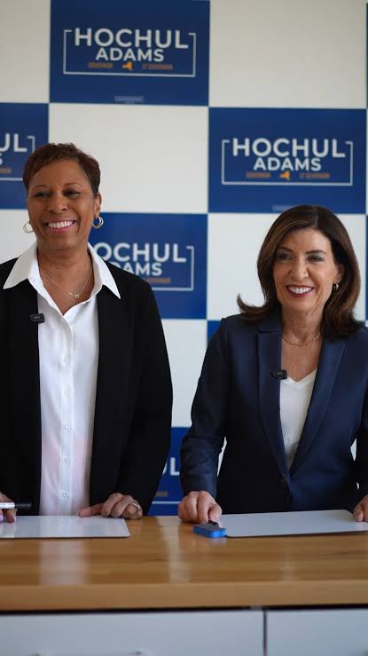 Kathy Hochul and Adrienne Adams via Hochul social page