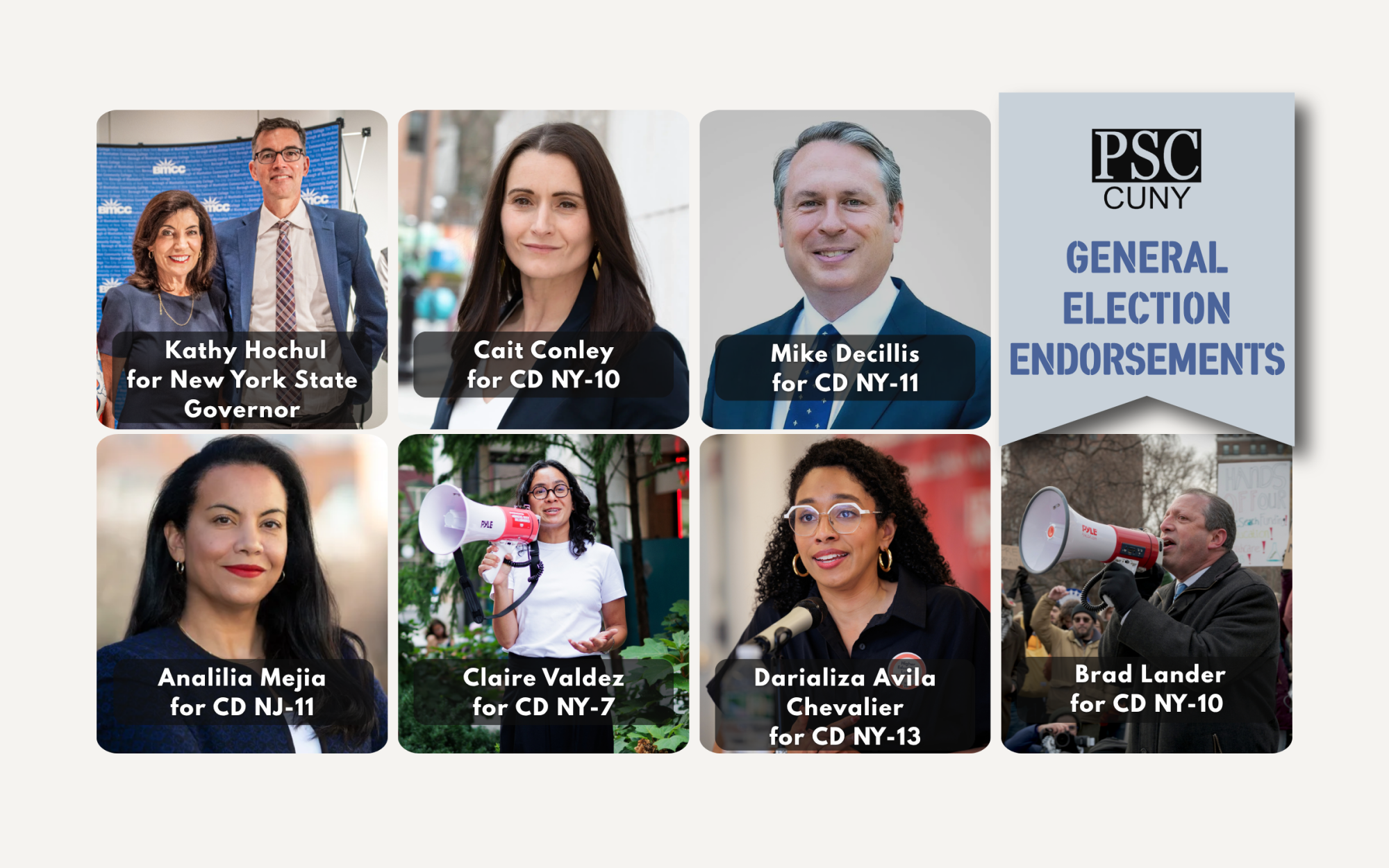 PSC Gen Election Endorsements 2026