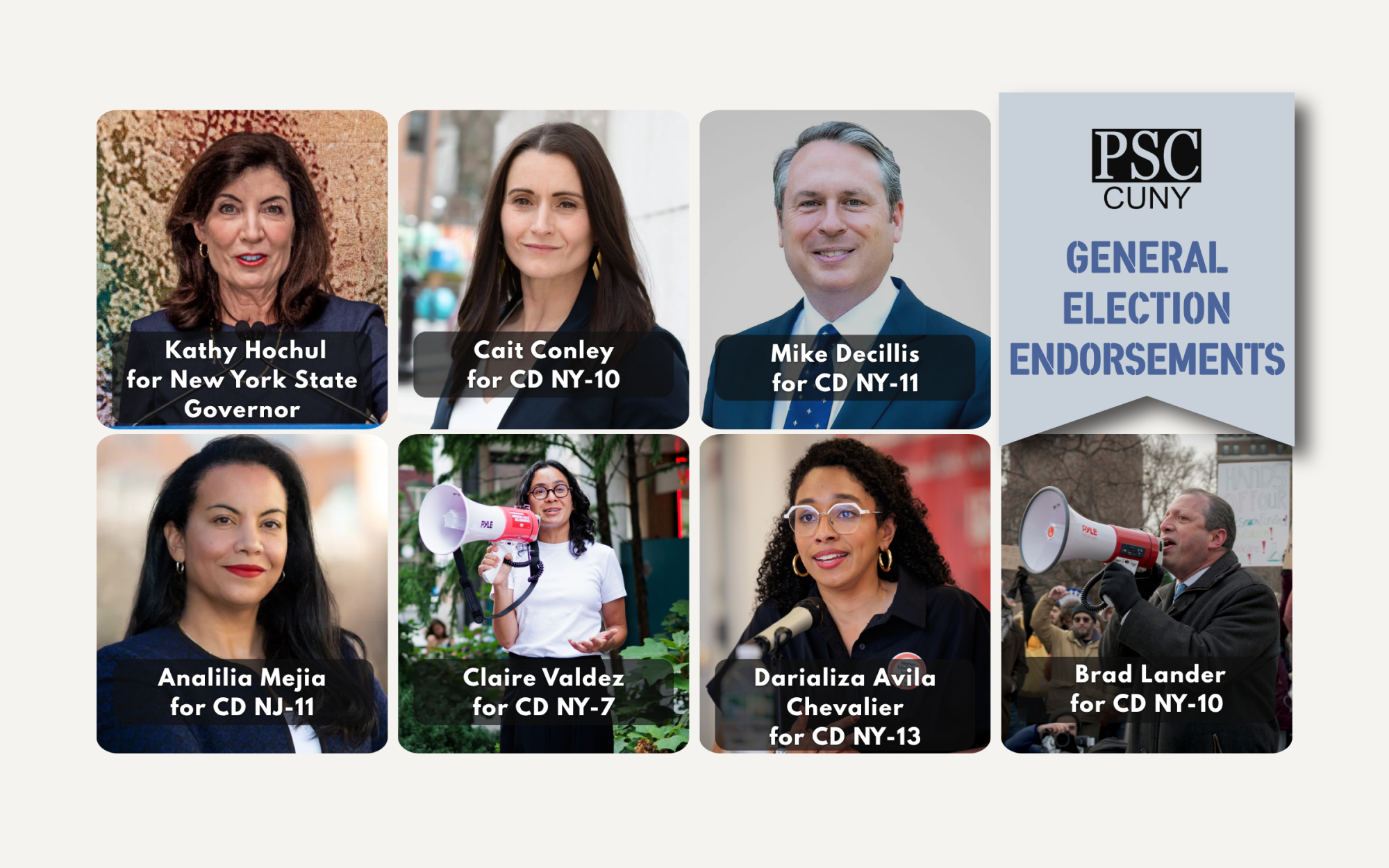 PSC General Election Endorsements 2026
